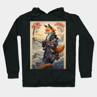 Vintage samurai fox Hoodie